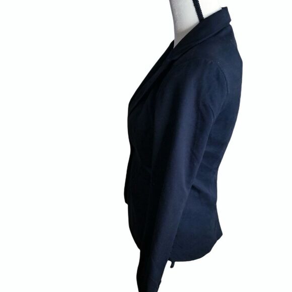 Woman's Black one button Blazer - Picture 4 of 9